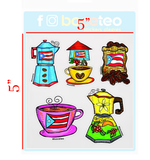 Stickers de Café Colado de Puerto Rico